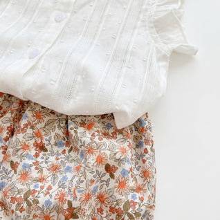 Conjunto Flores - Blusa & Calções