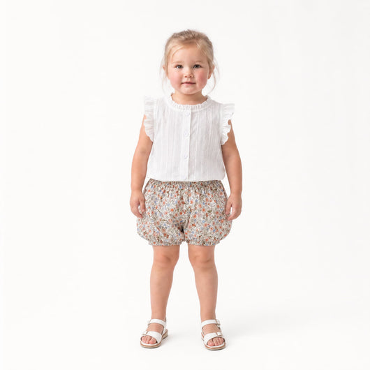 Conjunto Flores - Blusa & Calções
