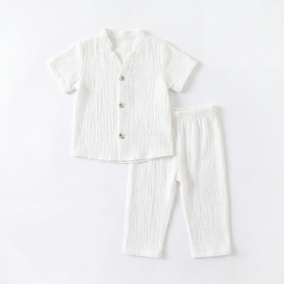 Conjunto Branco - Camisa & Calças