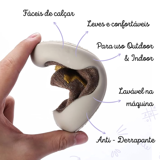 Sapatinhos Exploradores - Auxiliam os primeiros passos & Aceleram aprendizagem